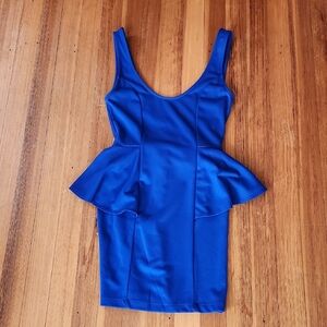 Charlotte Russe Royal Blue Peplum Dress
